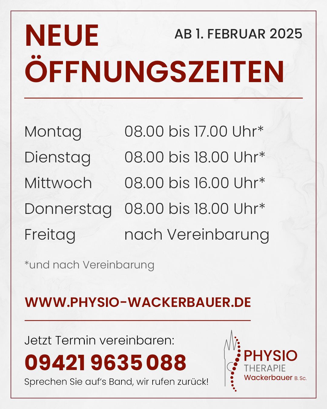 Öffnungszeiten