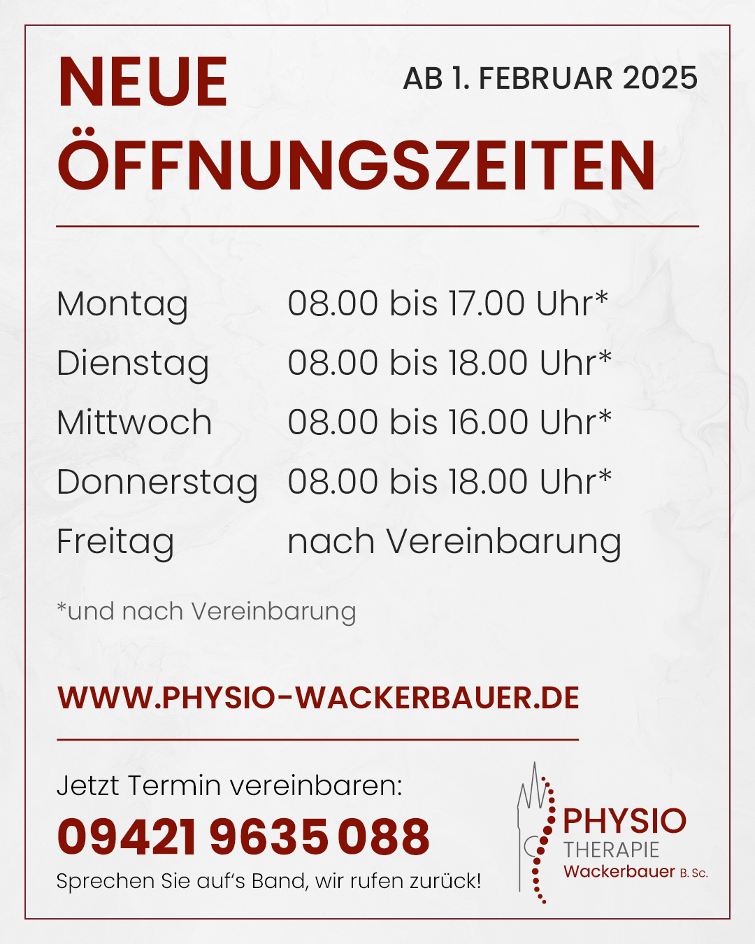 Öffnungszeiten